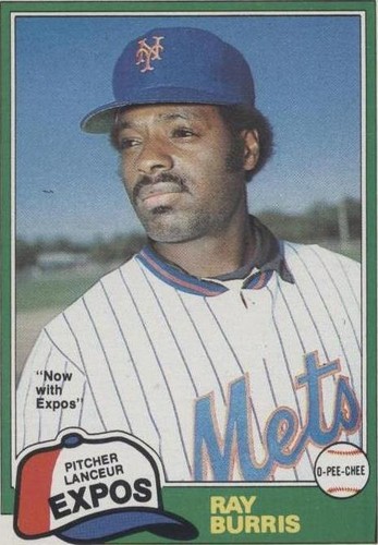1981 O-Pee-Chee - Ray Burris #323