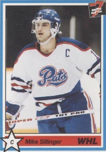 1990-91 7th Inning Sketch WHL - Mike Sillinger #186