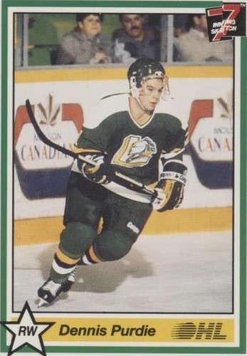 1990-91 7th Inning Sketch OHL - Dennis Purdie #140