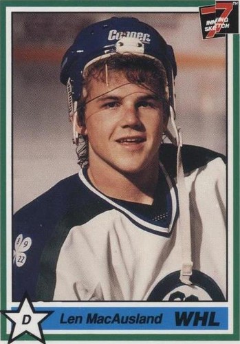 1990-91 7th Inning Sketch WHL - Len Macausland #58