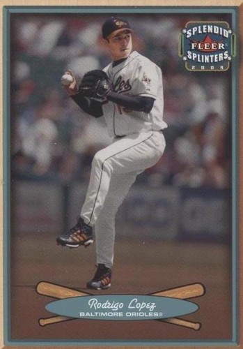 2003 Fleer Splendid Splinters - Rodrigo Lopez #36