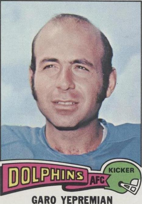 1975 Topps Garo Yepremian #140