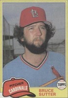 1981 Topps Traded - Bruce Sutter #838