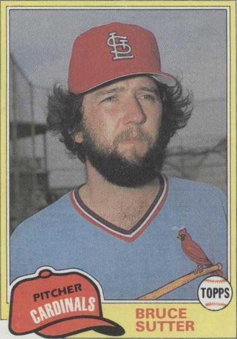 1981 Topps Traded - Bruce Sutter #838