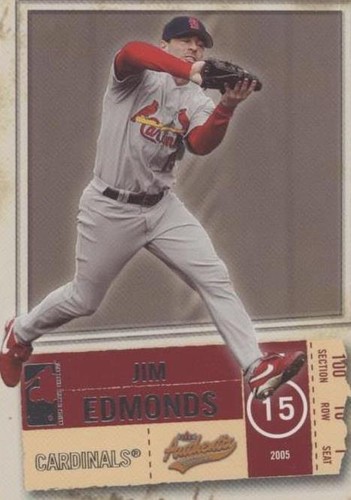 2005 Fleer Authentix - Jim Edmonds #33