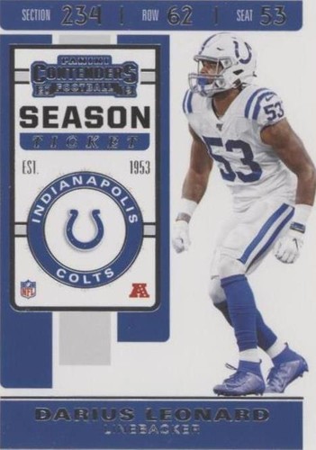 2019 Panini Contenders Shaquille Leonard #32