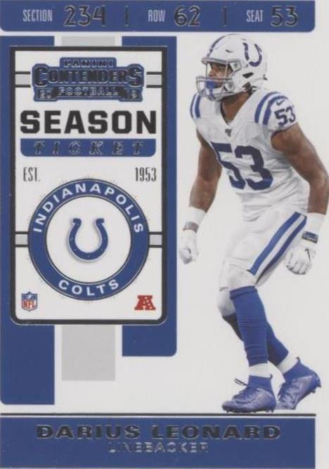 2019 Panini Contenders Shaquille Leonard #32
