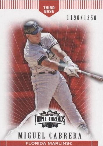 2007 Topps Triple Threads - Miguel Cabrera #74