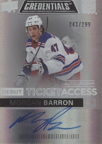 2021-22 Upper Deck Credentials - Morgan Barron #DTAA-MB