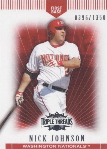 2007 Topps Triple Threads - Nick Johnson #85
