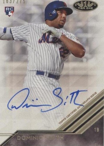 2018 Topps Tier One - Dominic Smith #BA-DSM