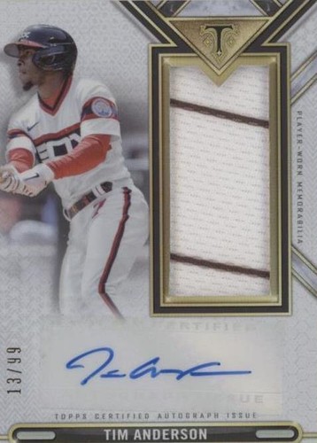 2021 Topps Triple Threads - Tim Anderson #ASJR-TA