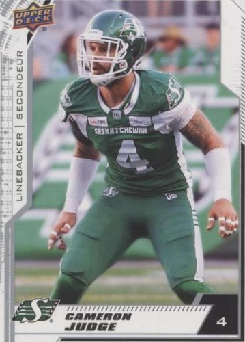 2020 Upper Deck CFL Cameron Judge #12