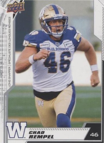2020 Upper Deck CFL Chad Rempel #105