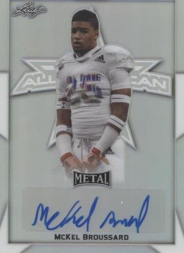 2019 Leaf Metal U.S. Army All-American Bowl Mckel Broussard #BA-MB3