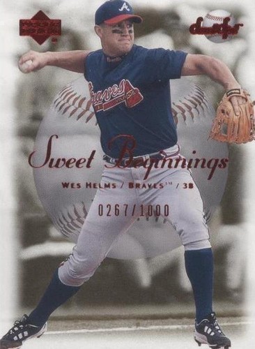 2001 Upper Deck Sweet Spot - Wes Helms #80