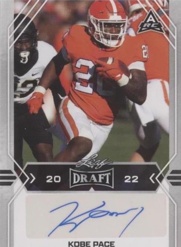 2022 Leaf Draft Kobe Pace #BA-KP1