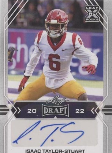 2022 Leaf Draft Isaac Taylor-Stuart #BA-ITS