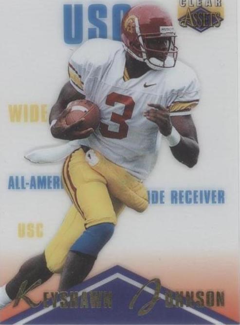 1996 Clear Assets Keyshawn Johnson #48