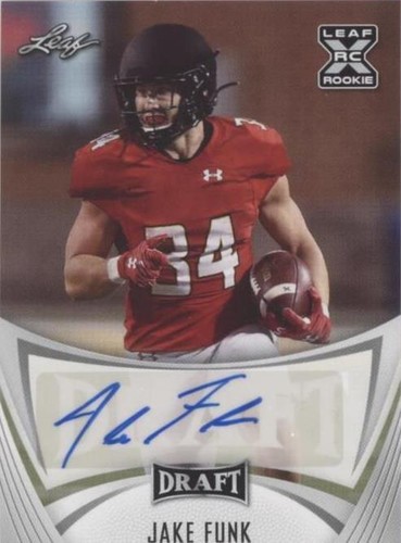 2021 Leaf Draft Jake Funk #BA-JF2