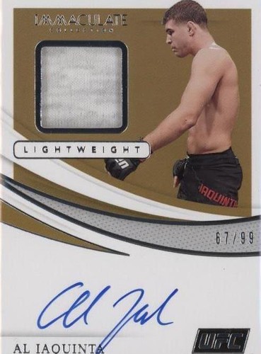 2021 Panini Immaculate Collection UFC - Al Iaquinta #MA-IAQ
