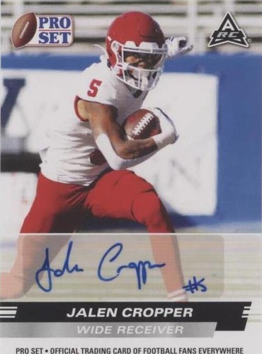 2022 Leaf Pro Set Draft Jalen Cropper #PSA-JC1