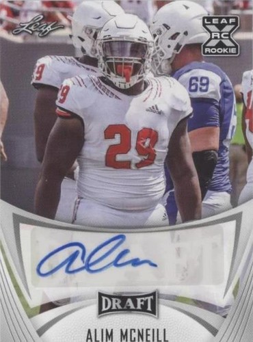 2021 Leaf Draft Alim McNeill #BA-AM1