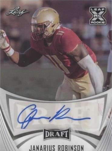 2021 Leaf Draft Janarius Robinson #BA-JR1