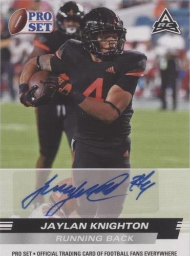 2022 Leaf Pro Set Draft Jaylan Knighton #PSA-JK1