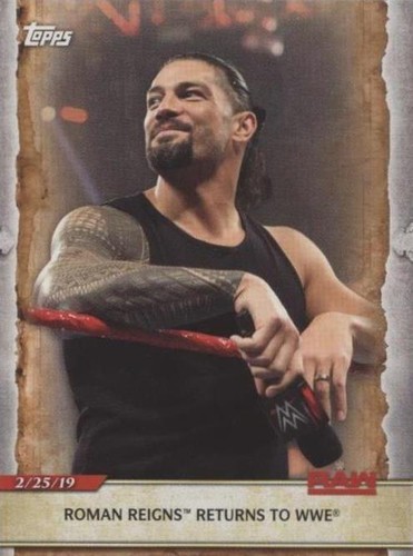 2020 Topps WWE Road to Wrestlemania - Roman Reigns #45