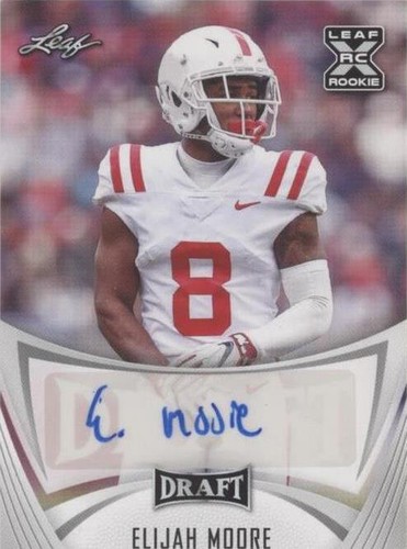 2021 Leaf Draft Elijah Moore #BA-EM2