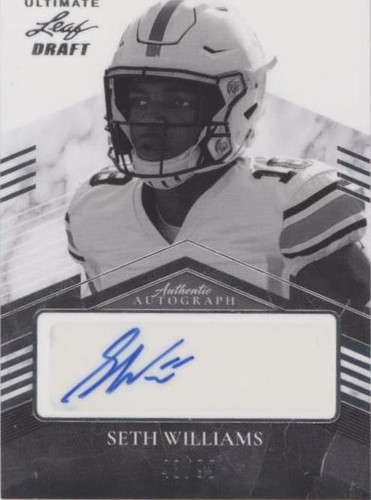 2021 Leaf Ultimate Draft Seth Williams #PA-SW2