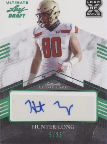 2021 Leaf Ultimate Draft Hunter Long #BA-HL1