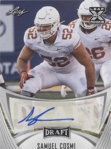 2021 Leaf Draft Samuel Cosmi #BA-SC1