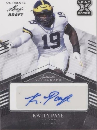 2021 Leaf Ultimate Draft Kwity Paye #BA-KP2
