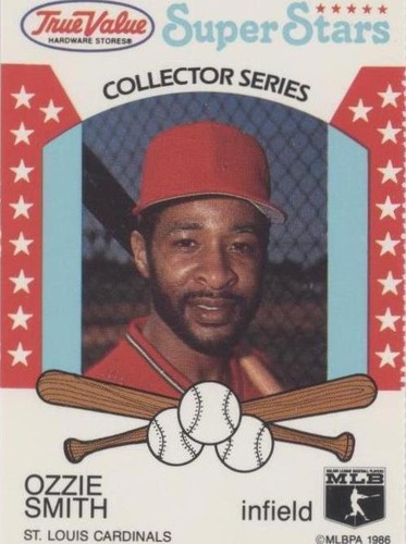 1986 True Value Hardware Super Stars - Ozzie Smith #9