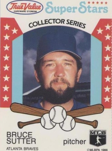 1986 True Value Hardware Super Stars - Bruce Sutter #15