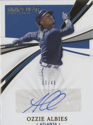 2021 Panini Immaculate Collection - Ozzie Albies #IS-OA