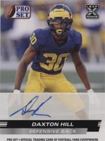 2022 Leaf Pro Set Draft Daxton Hill #PSA-DH1
