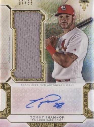 2018 Topps Triple Threads - Tommy Pham #UAJR-TH