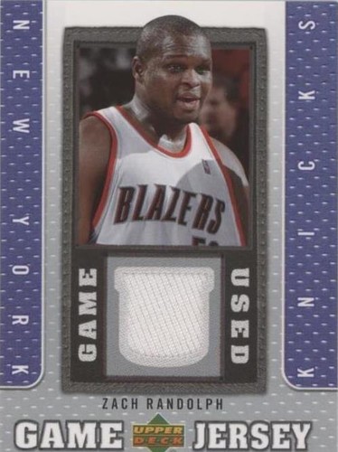 2007-08 Upper Deck - Zach Randolph #GJ-ZR