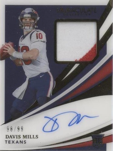 2021 Panini Immaculate Collection Davis Mills #123