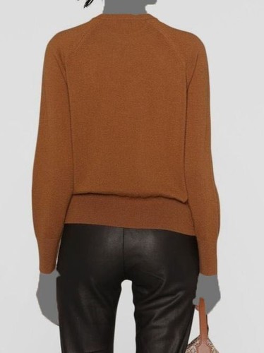 $395 Vince Women's Brown Wool Cashmere Sweater Size S