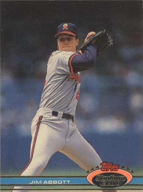 Topps Stadium Club 1991 - Jim Abbott #124