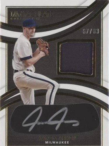2022 Panini Immaculate Collection - Aaron Ashby #IBP-AA