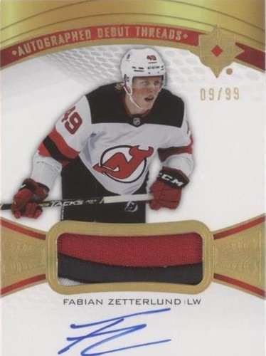 2021-22 Upper Deck Ultimate Collection - Fabian Zetterlund #ADT-FZ