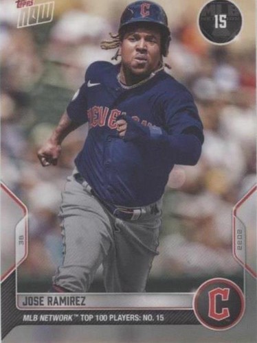 2022 Topps Now MLB Network Top 100 Players - Jose Ramirez #T-15