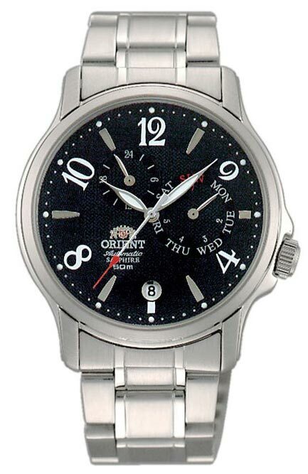 Pre-owned Orient Watch Automatic Multi Eyes Day Date Cet05002b Sapphire Crystal