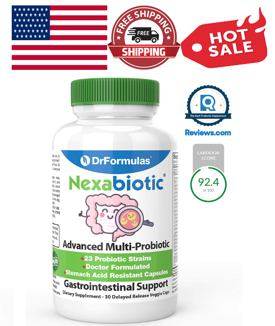 Suplemento Nexabiotic probiótico, 21 cepas multi-probiótico, 30 cápsulas NUEVO Suplemento Nexabiotic probiótico, 21 cepas multi-probiótico, 30 cápsulas NUEVO