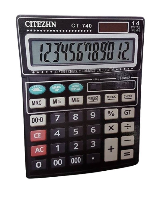 Calcolatrice Elettronica Digitale Hlw-6901 14 Cifre Memoria Display Solare linq